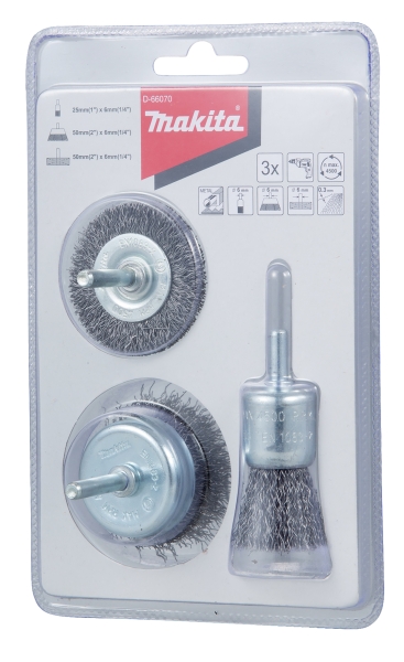 Makita Zubehör Rundbürsten-Set