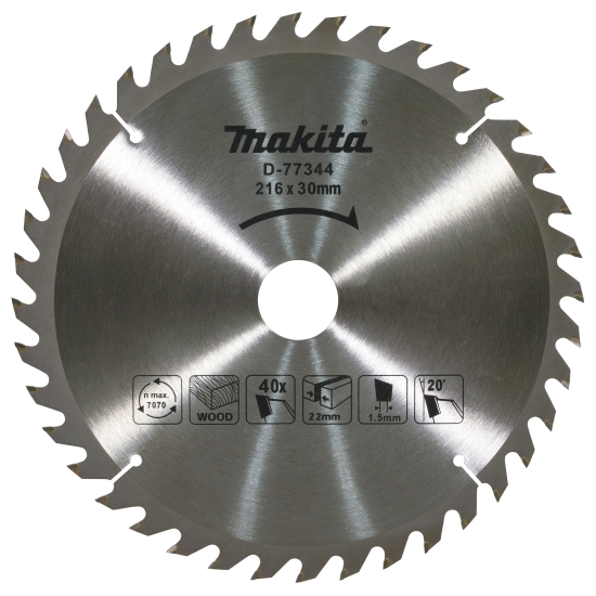 Makita Zubehör Kreissägeblatt TCT 216x30x40Z