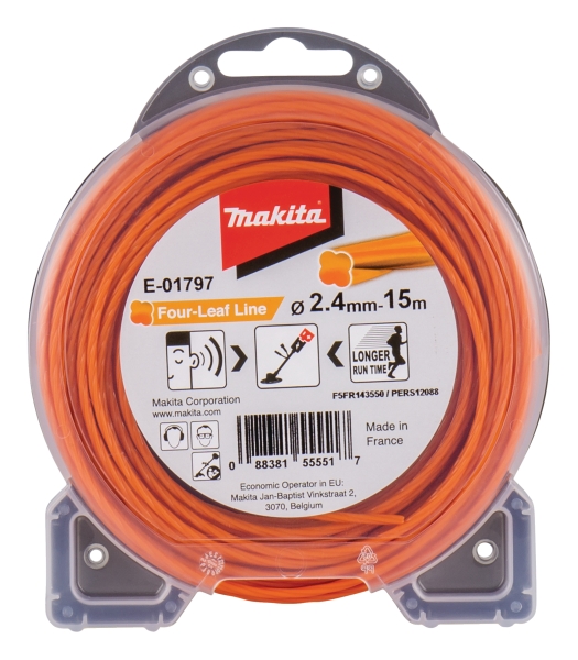 Makita Zubehör Mähfaden Four-Leaf 2,4mm x 15m