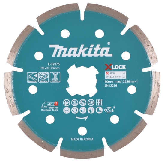 Makita Zubehör Diamanttrennscheibe X-LOCK 125mm