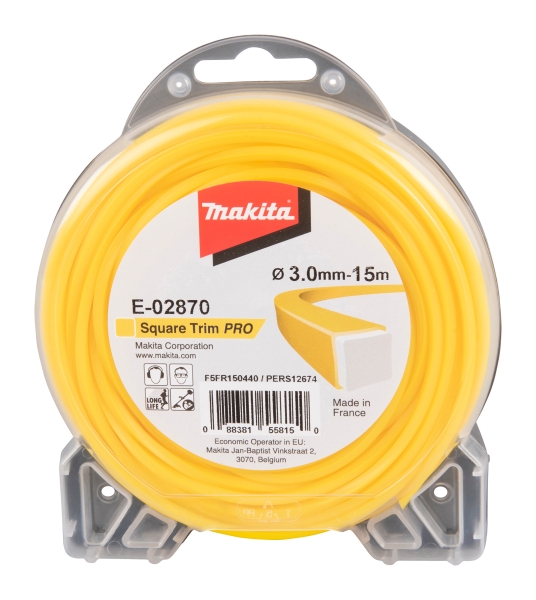 Makita Zubehör Mähfaden Vierkant 3,0mm x 15m