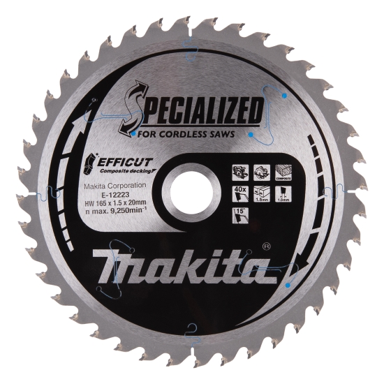 Makita Zubehör Sägeblatt 165x1,5x20, 40Z EFFICUT