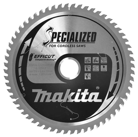 Makita Zubehör Sägeblatt 216x2,0x30, 60Z EFFICUT