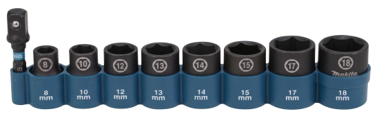 Makita Zubehör IMPACT BLACK Schlagnuss-Set 9-tlg. 3/8