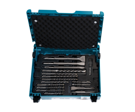 Makita Zubehör SDS-PLUS Bohrer-Meißel-Set 17-tlg. im MAKPAC