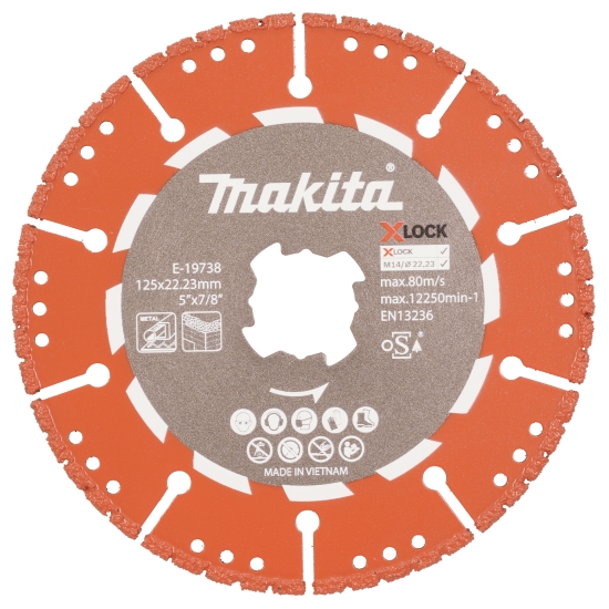 Makita Zubehör Diamanttrennscheibe X-LOCK Rescue 125mm