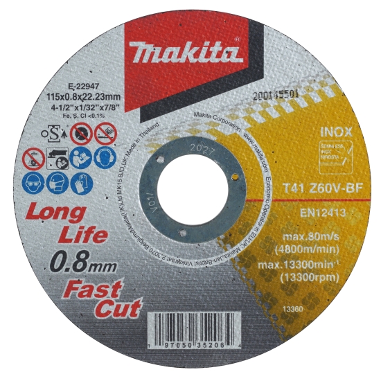 Makita Zubehör Trennscheibe INOX 115x0,8 mm 