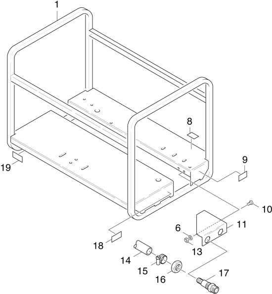 KÄRCHER Professional Ersatzteile Hochdruckreiniger Heisswasser HDS 1000 BE 1.811-802.0 Rahmen