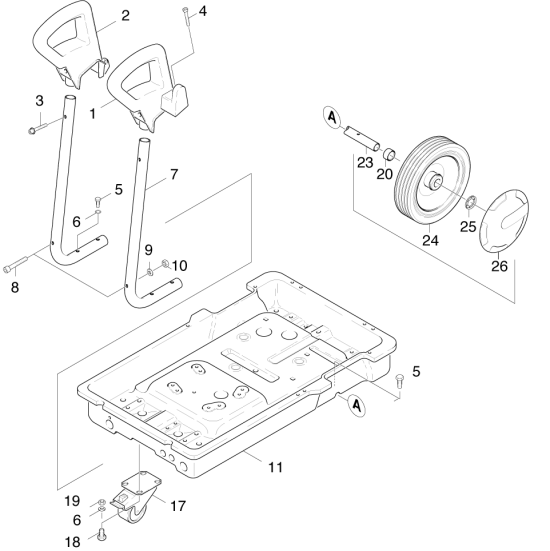 KÄRCHER Professional Ersatzteile Hochdruckreiniger Heisswasser HDS 450 CI-MS EU 1.289-109.0 Rahmen