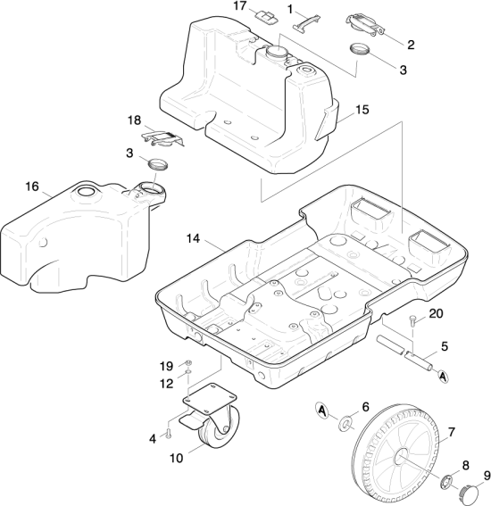 KÄRCHER Professional Ersatzteile Hochdruckreiniger Heisswasser HDS 1150 -4S Basic EU-I 1.028-355.0 Grundrahmen