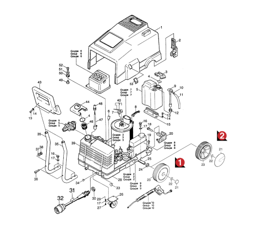 KÄRCHER Professional Ersatzteile Hochdruckreiniger Heisswasser HDS 790 CS  EU 1.873-921.0 Einzelteile