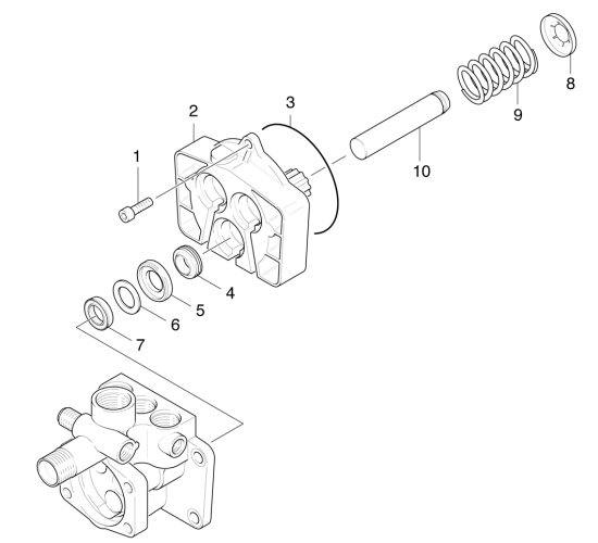 KÄRCHER Professional Ersatzteile Hochdruckreiniger Heisswasser HDS 550 C 1.890-121.0 Kolben