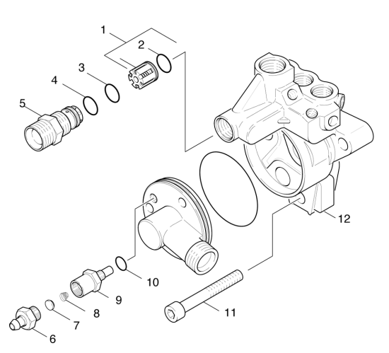KÄRCHER Professional Ersatzteile Hochdruckreiniger Heisswasser HDS 1000 DE 1.811-882.0 Saugseite