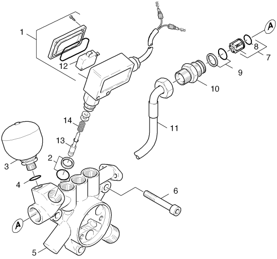 KÄRCHER Professional Ersatzteile Hochdruckreiniger Heisswasser HDS 795         EU 1.031-261.0 Zylinderkopf