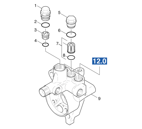 KÄRCHER Professional Ersatzteile Hochdruckreiniger Heisswasser HDS 1000 BE 1.811-802.0 Druckseite