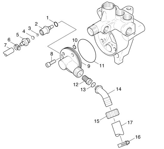 KÄRCHER Professional Ersatzteile Hochdruckreiniger Heisswasser HDS 1000 BE 1.811-802.0 Wasseranschluss