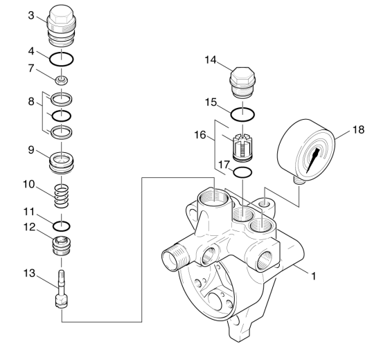 KÄRCHER Professional Ersatzteile Hochdruckreiniger Heisswasser HDS 1000 BE 1.811-802.0 Pumpensatz