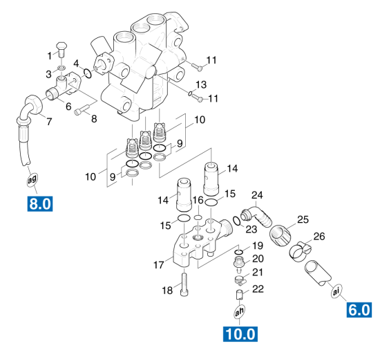 KÄRCHER Professional Ersatzteile Hochdruckreiniger Heisswasser HDS 1290 ST 1.699-901.0 Saugseite