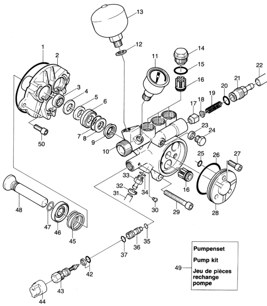 KÄRCHER Professional Ersatzteile Hochdruckreiniger Heisswasser HDS 790 CS  EU 1.873-921.0 Pumpensatz