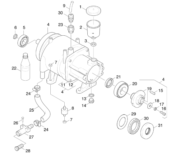 KÄRCHER Professional Ersatzteile Hochdruckreiniger Heisswasser HDS 1000 W 1.718-934.0 Motor