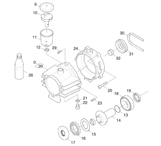 KÄRCHER Professional Ersatzteile Hochdruckreiniger Heisswasser HDS 1000 BE 1.811-802.0 Antrieb
