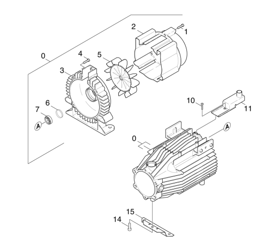 KÄRCHER Professional Ersatzteile Hochdruckreiniger Heisswasser HDS 557 CI      EU 1.852-421.0 Motor
