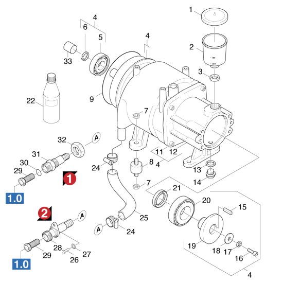 KÄRCHER Professional Ersatzteile Hochdruckreiniger Heisswasser HDS 890 ST 1.698-901.0 Motor