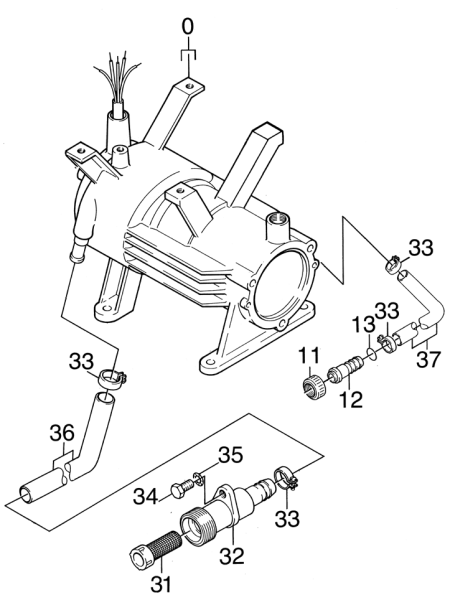 KÄRCHER Professional Ersatzteile Hochdruckreiniger Heisswasser HDS 890 C  EU 1.873-901.0 Motor 2
