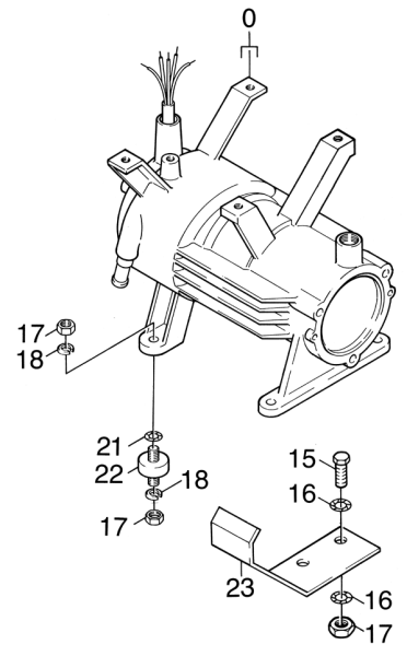 KÄRCHER Professional Ersatzteile Hochdruckreiniger Heisswasser HDS 890 C  EU 1.873-901.0 Motor 3