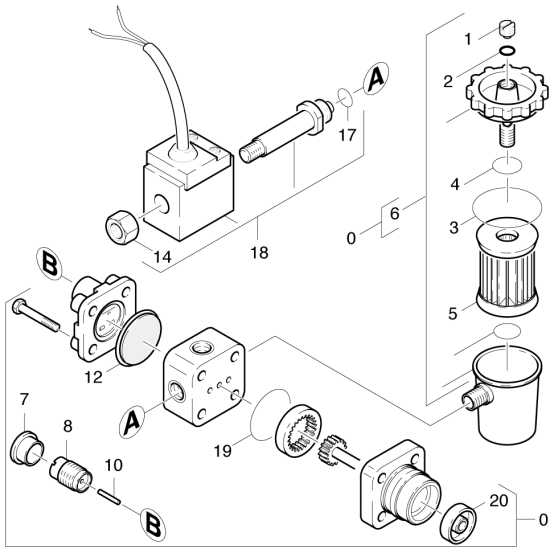 KÄRCHER Professional Ersatzteile Hochdruckreiniger Heisswasser HDS 1290 ST 1.699-901.0 Brennstoffpumpe