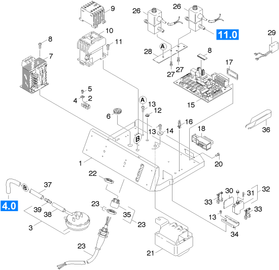 KÄRCHER Professional Ersatzteile Hochdruckreiniger Heisswasser HDS 1295       EU 1.028-261.0 Unterteil