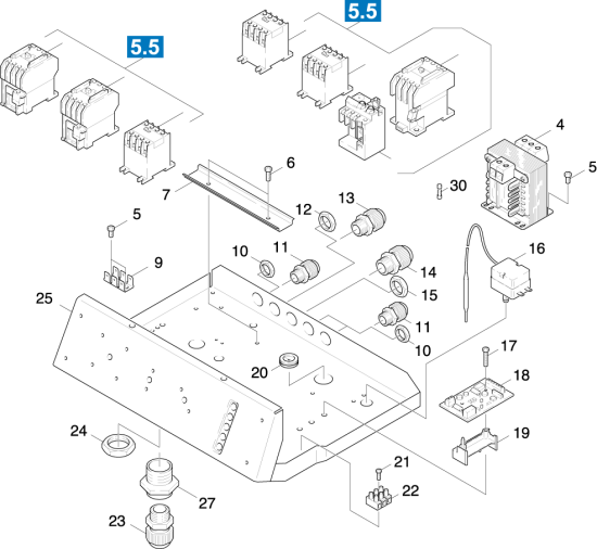 KÄRCHER Professional Ersatzteile Hochdruckreiniger Heisswasser HDS 801 E - 12 KW 1.030-131.0 Unterteil