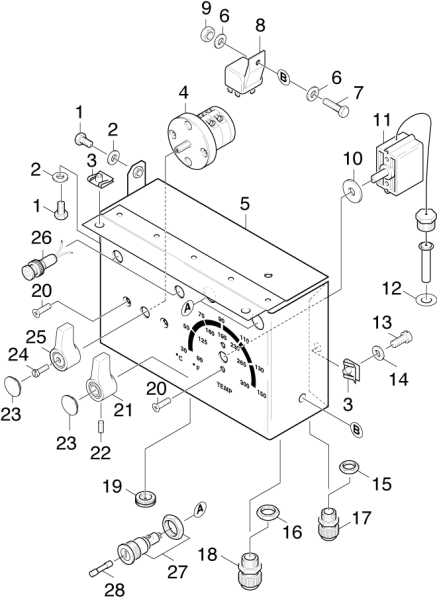KÄRCHER Professional Ersatzteile Hochdruckreiniger Heisswasser HDS 1000 DE 1.811-882.0 E-Geraeteschrank
