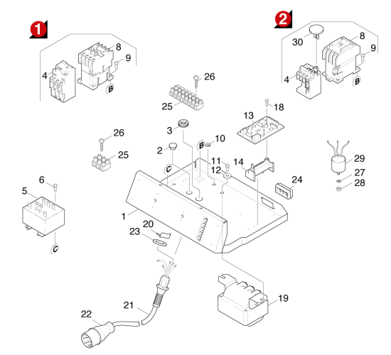 KÄRCHER Professional Ersatzteile Hochdruckreiniger Heisswasser HDS 699         EU 1.025-401.0 E-Geraeteschrank
