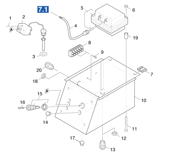 KÄRCHER Professional Ersatzteile Hochdruckreiniger Heisswasser HDS 801 B 1.210-102.0 E-Geraeteschrank