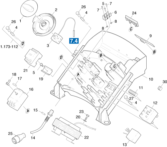 KÄRCHER Professional Ersatzteile Hochdruckreiniger Heisswasser HDS 698 C       EU 1.173-102.0 E-Geraeteschrank