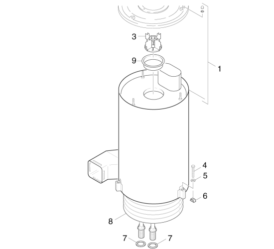 KÄRCHER Professional Ersatzteile Hochdruckreiniger Heisswasser HDS 1000 1.027-337.0 Heizschlange