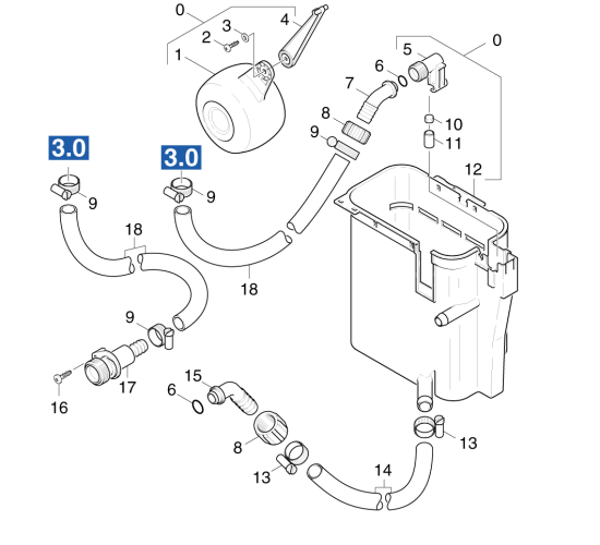 KÄRCHER Professional Ersatzteile Hochdruckreiniger Heisswasser HDS 1295       EU 1.028-261.0 Schwimmerkasten