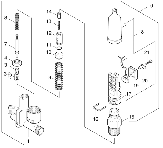 KÄRCHER Professional Ersatzteile Hochdruckreiniger Heisswasser HDS 699         EU 1.025-401.0 Druckschalter