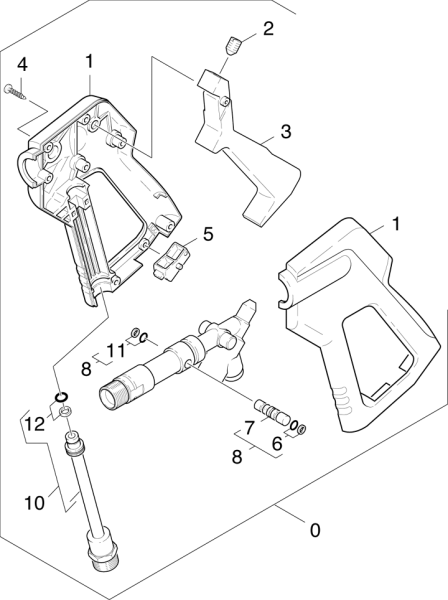 KÄRCHER Professional Ersatzteile Hochdruckreiniger Heisswasser HDS 2000 SUPER EU 1.071-261.0 Handspritzpistole