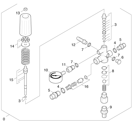 KÄRCHER Professional Ersatzteile Hochdruckreiniger Heisswasser HDS 1000 BE 1.811-802.0 Ueberstroemer
