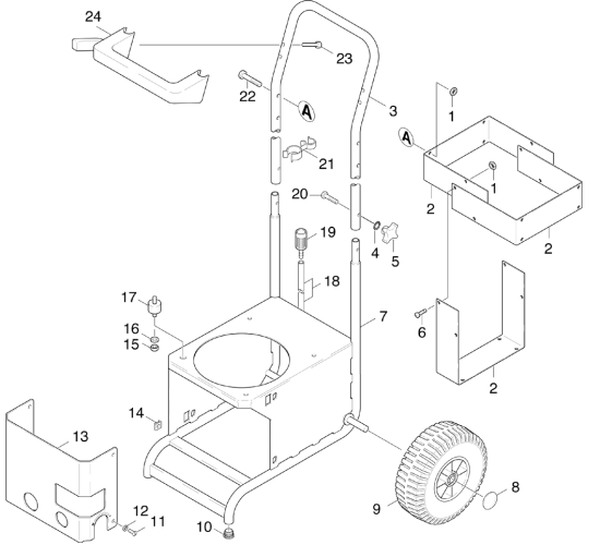 KÄRCHER Professional Ersatzteile Hochdruckreiniger Kaltwasser HD 800 B 1.851-802.0 Einzelteile