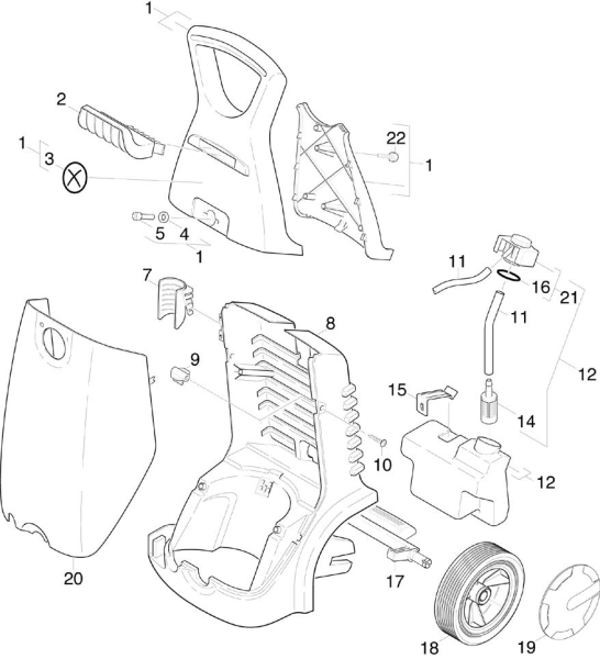KÄRCHER Ersatzteile Hochdruckreiniger K 7.20MX-PLUS-WB*EU 1.034-800.0-A Einzelteile