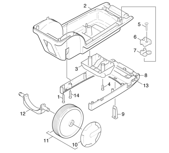 KÄRCHER Ersatzteile Hochdruckreiniger K 630 MS PLUS *EU 1.973-841.0-A Unterteil