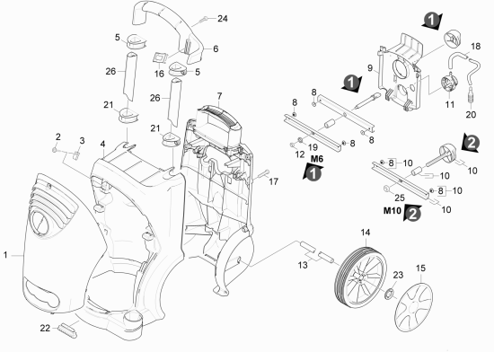 KÄRCHER Professional Ersatzteile Hochdruckreiniger Kaltwasser HD 5/14 C       EU 1.514-112.0 Gehaeuse