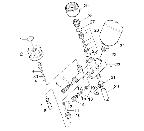 KÄRCHER Professional Ersatzteile Hochdruckreiniger Kaltwasser HD 1000 SI  EU 1.924-111.0 Chemie