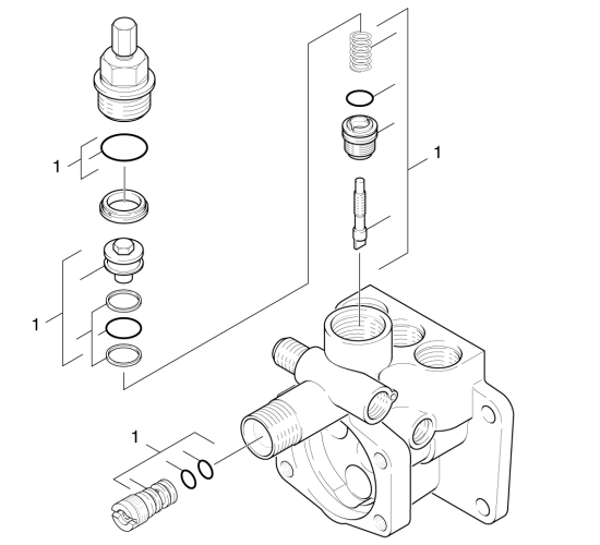 KÄRCHER Professional Ersatzteile Hochdruckreiniger Kaltwasser HD 655 S 1.902-406.0 Ersatzteilsatz Pumpe