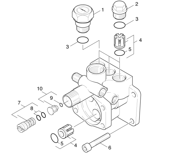 KÄRCHER Professional Ersatzteile Hochdruckreiniger Kaltwasser HD 655 S        EU 1.902-401.0 Ventile