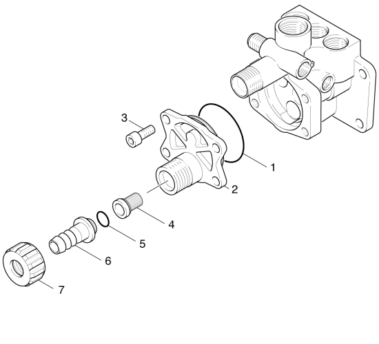 KÄRCHER Professional Ersatzteile Hochdruckreiniger Kaltwasser HD 655 S        EU 1.902-401.0 Wasseranschluss