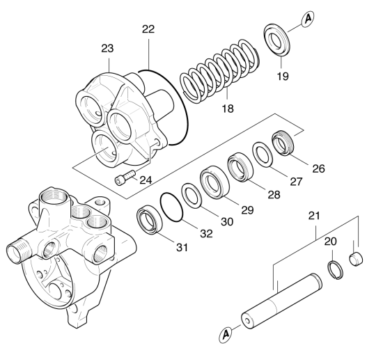 KÄRCHER Professional Ersatzteile Hochdruckreiniger Kaltwasser HD 1200 BE 1.809-682.0 Kolben